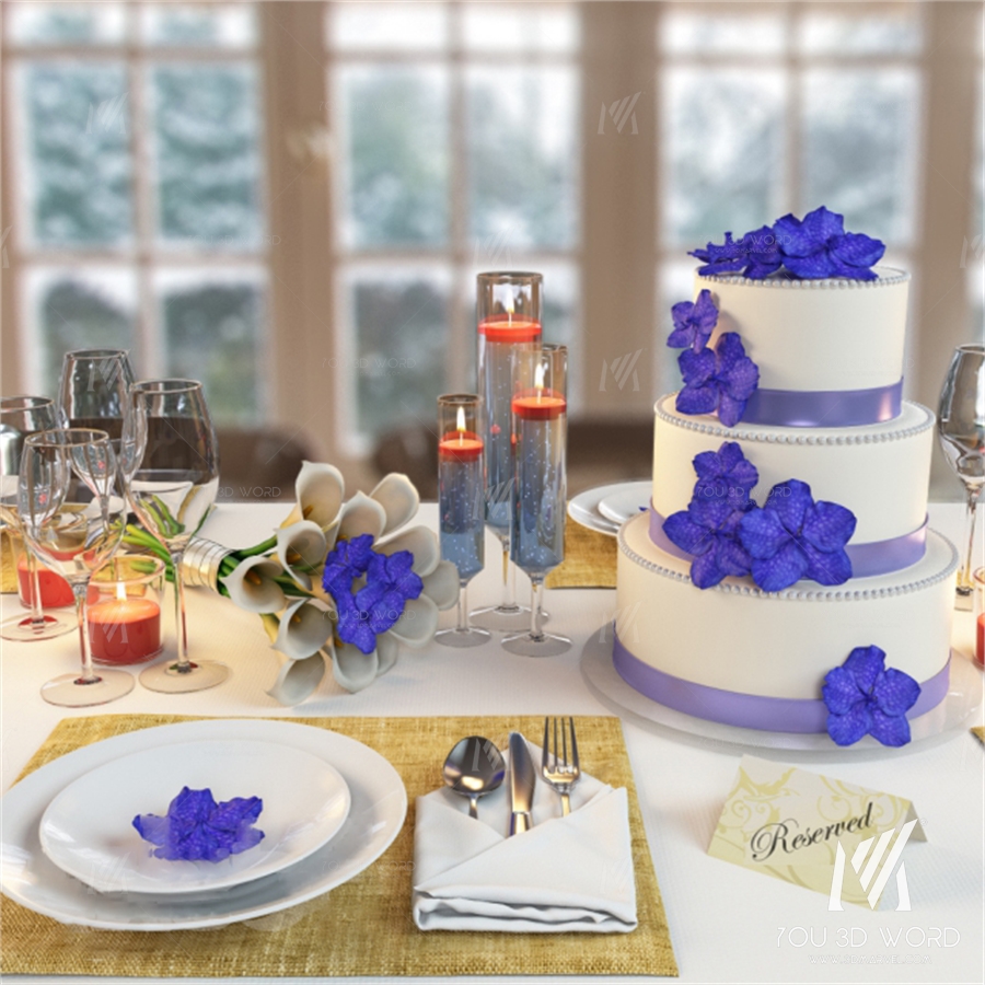 Wedding table setting